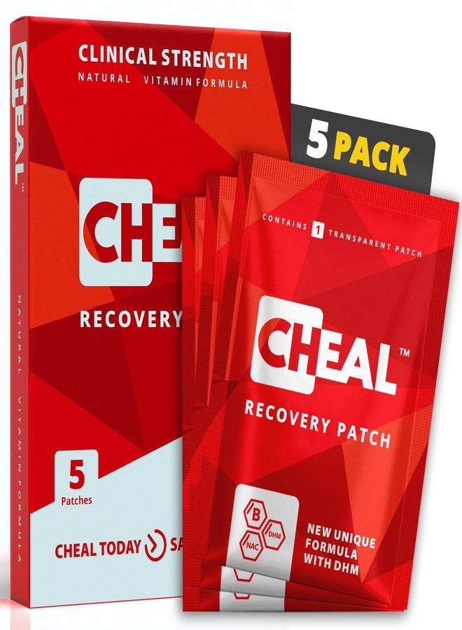 Cheal Party Recovery Patch 5 Pack - Natural Replenishing Formula for Better Mornings | Before Drinking Use - Image 1